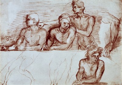 Study of four male figures by Andrea del Sarto
